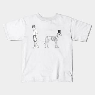 Brix and Bailey "Just a Dog In A Top Hat" Kids T-Shirt